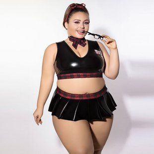 Эротический костюм скромницы JSY P61112 Plus Size картинка