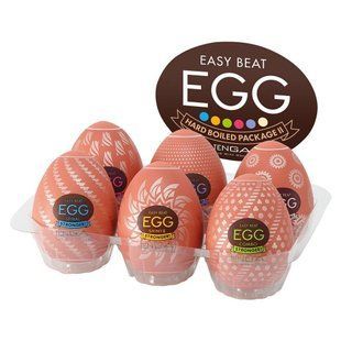 Набор мастурбаторов-яиц Tenga Egg Hard Boiled II Pack (6 яиц) картинка