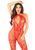 Мереживний бодістокінг Leg Avenue Seamless Net and Lace Lingerie Jumpsuit One Size, Red зображення