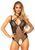 Ажурне боді з відкритим доступом Leg Avenue Net and lace crotchless teddy Black O/S зображення