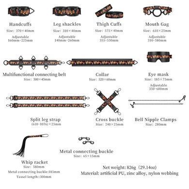 БДСМ-набор LOCKINK The Flowering Serpent Bondage Set (12 шт.) картинка