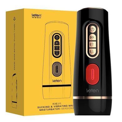 Мастурбатор з вібрацією Leten Masturbator v3 (2 рівня тиску) зображення