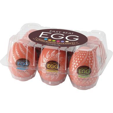 Набір мастурбаторів-яєць Tenga Egg Hard Boilded II Pack (6 яєць) зображення