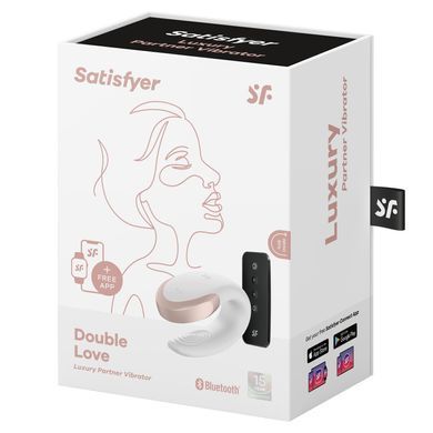 Смарт-вибратор для пар с пультом Satisfyer Double Love White картинка
