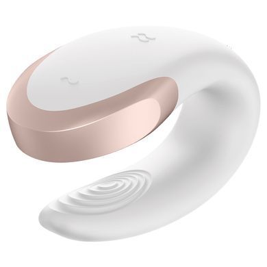 Смарт-вибратор для пар с пультом Satisfyer Double Love White картинка