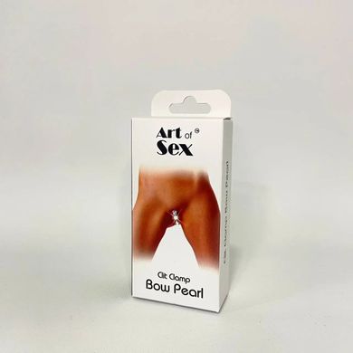Затискач для клітора з перлиною Art of Sex Clit Clamp Bow Pearl зображення