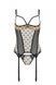 Корсет с открытой грудью + стринги Passion MARINA CORSET beige, размер S/M картинка 3