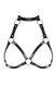 Портупея - бюстгальтер із еко-шкіри Obsessive A740 harness black, розмір O/S картинка 3