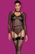 Портупея – бюстгальтер из эко-кожи Obsessive A740 harness black, размер O/S картинка 18