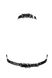 Портупея - бюстгальтер із еко-шкіри Obsessive A740 harness black, розмір O/S картинка 4