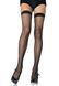 Панчохи у дрібну сітку Leg Avenue Nylon Fishnet Thigh Highs OS Black зображення