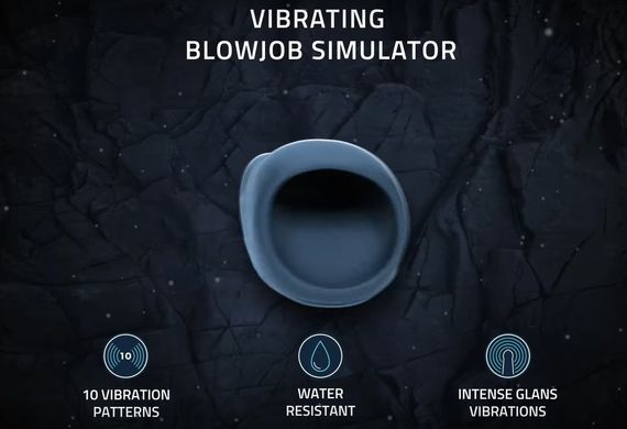 Мастурбатор з вібрацією Boners Vibrating Blow Job Simulator зображення