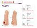 Насадка на член з отвором для мошонки Kokos Nude Sleeve NS 001, розмір L картинка 7