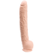 Фаллоимитатор реалистичный Doc Johnson Dick Rambone Cock White (диаметр 6 см, длина 42 см) картинка 1