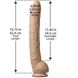 Фалоімітатор реалістичний Doc Johnson Dick Rambone Cock White (діаметр 6 см, довжина 42 см) картинка 5