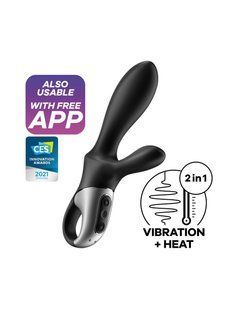 Універсальний смарт вібратор - кролик із підігрівом Satisfyer Heat Climax + (діаметр 3,8 см) зображення