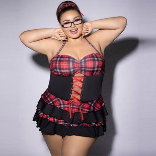 Эротический костюм школьницы JSY P61113 Plus Size картинка