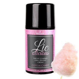 Гель для мінету Sensuva Lic-o-licious Cotton Candy, солодка вата (50 мл) зображення