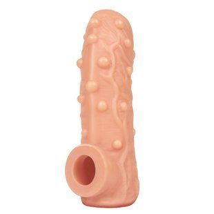 Насадка на член з отвором для мошонки Kokos Nude Sleeve NS 002, розмір M зображення