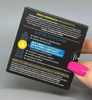 Презервативи безлатексні SKYN Ekstra Nawilżane, зволожені (3 шт) зображення