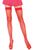Панчохи у дрібну сітку Leg Avenue Nylon Fishnet Thigh Highs OS Red зображення