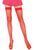Чулки в мелкую сетку Leg Avenue Nylon Fishnet Thigh Highs OS Red картинка