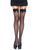 Панчохи у сітку з бантиком Leg Avenue Fishnet Thigh Highs With Bow OS Black зображення