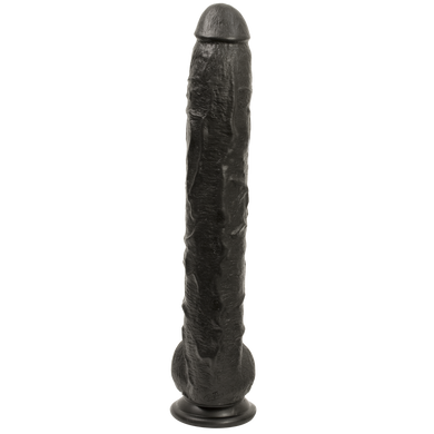 Фаллоимитатор реалистичный Doc Johnson Dick Rambone Cock Black (диаметр 6 см, длина 42 см) картинка