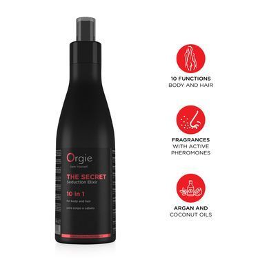 Женский лосьон с феромонами для тела и волос Orgie The Secret Seduction Elixir 10 in 1 (200 мл) картинка