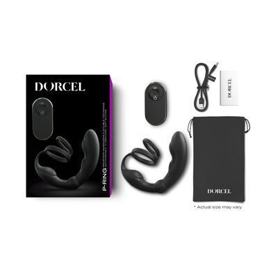 Массажер простаты с эрекционным кольцом и пультом ДУ Dorcel P-Ring картинка