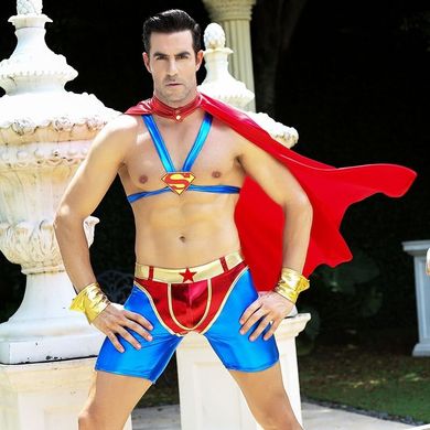 Чоловічий еротичний костюм супермена JSY "Готовий на все Стів" зображення