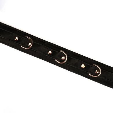 Ошейник с поводком Liebe Seele Boudoir Amor Collar with Leash Black картинка