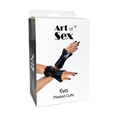 Червоні плісировані манжети на руки з бантиком Art of Sex Eva зображення