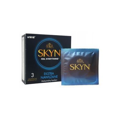 Презервативи безлатексні SKYN Ekstra Nawilżane, зволожені (3 шт) зображення