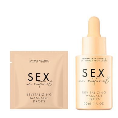 Пробник восстанавливающих капель для интимного массажа Bijoux Indiscrets Sachette Sex au Naturel Revitalizing Intimate Massage Drops (2 мл) картинка
