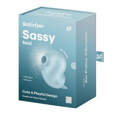 Вакуумний кліторальний стимулятор з вібрацією Satisfyer Sassy Seal зображення