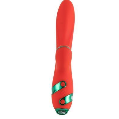 Вібратор-кролик з флогером LOCKINK SEVANDA Whip Vibrating Massage Wand Red&Green зображення