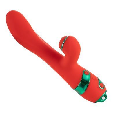 Вібратор-кролик з флогером LOCKINK SEVANDA Whip Vibrating Massage Wand Red&Green зображення