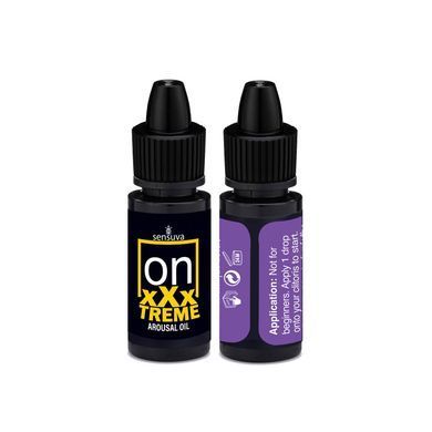 Збуджувальні краплі для клітора з антидотом Sensuva On xXxTREME Arousal Oil with Antidote (5+5 мл) зображення