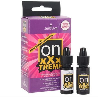 Збуджувальні краплі для клітора з антидотом Sensuva On xXxTREME Arousal Oil with Antidote (5+5 мл) зображення