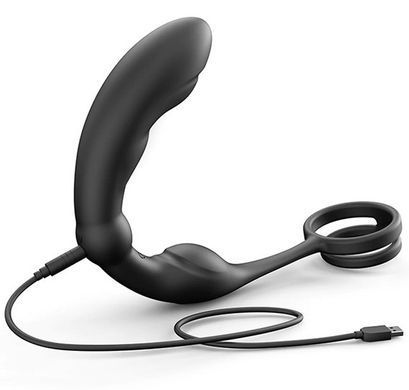 Массажер простаты с эрекционным кольцом и пультом ДУ Dorcel P-Ring картинка
