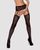Сексуальні панчохи із поясом Obsessive Garter stockings S206 black, розмір S/M/L зображення
