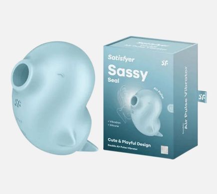 Вакуумний кліторальний стимулятор з вібрацією Satisfyer Sassy Seal зображення