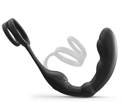 Массажер простаты с эрекционным кольцом и пультом ДУ Dorcel P-Ring картинка