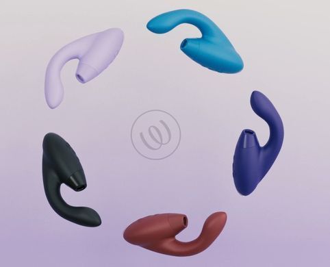 Подвійний вакуумний кліторальний стимулятор з вібрацією Womanizer Duo 2 Lilac (діаметр 3,8 см) зображення