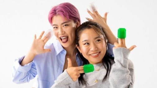 Міні-мастурбатор Tenga UNI Emerald, смарагдовий (з прямокутними виступами) зображення