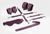Набор для БДСМ 5в1: наручники, поножи, крестовина, маска, паддл Feral Feelings BDSM Kit 5 Burgundy, бургунди картинка