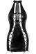 Сукня зі шнурівкою та блискавкою Noir Handmade F291 Powerwetlook dress with double lace-up front, розмір S картинка 3