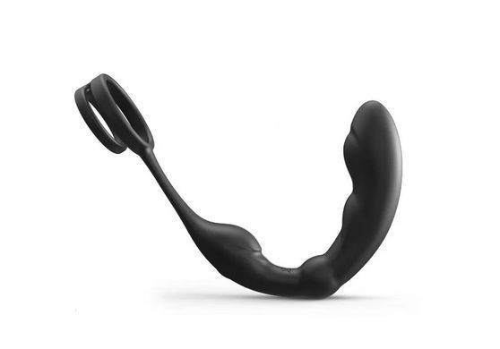 Массажер простаты с эрекционным кольцом и пультом ДУ Dorcel P-Ring картинка