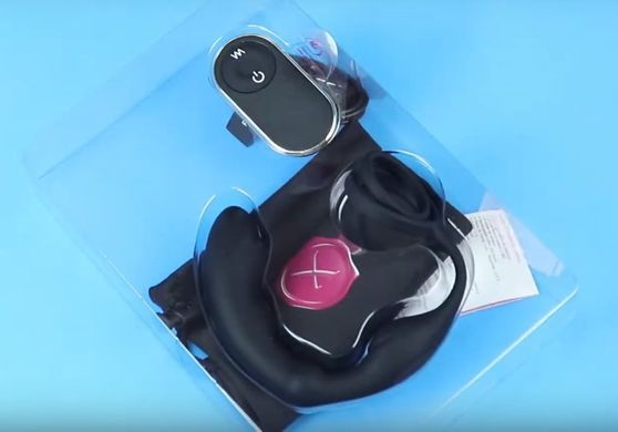Массажер простаты с эрекционным кольцом и пультом ДУ Dorcel P-Ring картинка